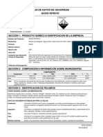 Acido Nitrico Hoja de Datos de Seguridad