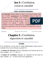 Chapitre Régression - Corrélation - Causalité