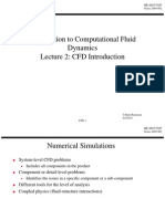 Introduction To Computational Fluid Dynamics Lecture 2: CFD Introduction