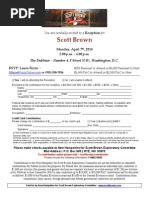 Scott Brown Fundraiser