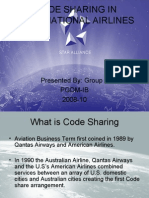 Code Sharing in International Airlines