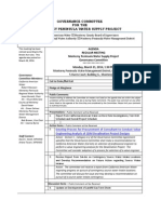 Governance Committee For The Monterey Peninsula Water Supply Project