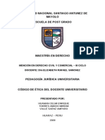 Codigo de Etica Del Docente Universitario 1