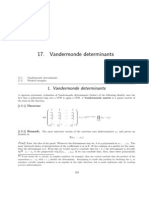 Vandermonde Determinants