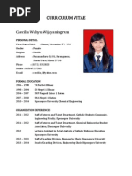 Curriculum Vitae: Caecilia Wahyu Wijayaningrum