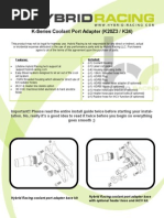 Hybrid Racing K20Z3 / K24 Coolant Port Adapter Install Guide