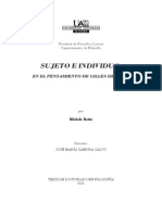 Sujeto e Individuo en Deleuze