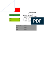 Mass Balance For Separation Process by Using Excell