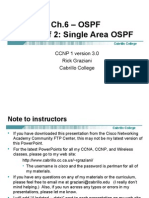 Cis185 Mod6 OSPF SingleArea