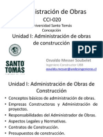 Unidad I - Administración de Obras en Construcción