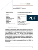 Syllabus Auditoria Banca y Finanzas