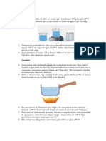 Exercícios CalorLatente