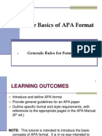 APA Format - General Rules