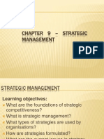 Chapter 9 - Strategic Management