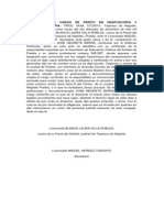 Aceptación de Cargo de Perito en Grafoscopia y Documentos