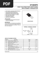 929 Transistor ST1803DFX ST