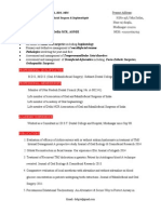 Resume, DR - Deepak, Reader (Oral Surgery)