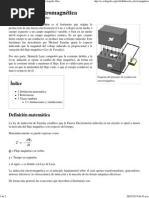 Inducción Electromagnética - Wikipedia, La Enciclopedia Libre