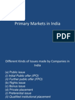 Primary Markets in India