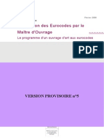 Application Des Eurocodes Sur La Maitrise D'ouvrages