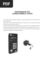 Manual Programador Pg4010