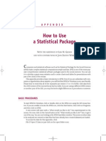 How To Use A Statistical Package: Appendix E