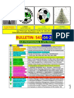 Bulletin 543 Quarter Finals - Finals of UEFA Club Champions - 2014