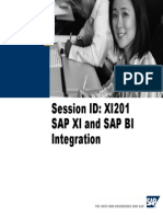 SAP XI and SAP BI Integration