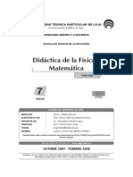 Didactica de La Fisica y La Matematica G27702