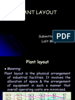 Plant Layout: Submitted By: Lalit Mago