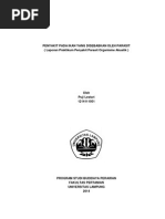 Laporan Penyakit Pada Ikan Yang Disebabkan Oleh Parasit