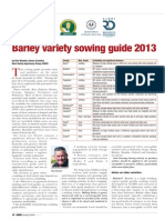 Barley Variety Sowing Guide 2013