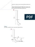 Sample Directional Drilling Calculation