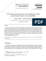 Corrosion and Corrosion Test Methods of Zinc