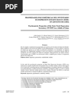 Propiedades Psicométricas Del Inventario de Depresión Estado-Rasgo (IDER) en Una Muestra de Adultos de Lima Metropolitana