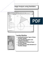 Planar Linkage Analysis Using Geogebra