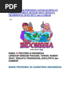 34 Provinsi Di Indonesia Lengkap Dengan Pakaian