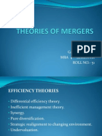 Theories of Mergers