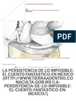 La Persistencia de Lo Imposible - El Cuento Fantástico en México - Tierra Adentro