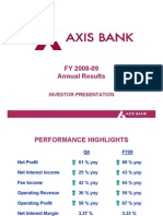 Axis Bank Analyst 08 09