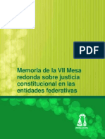 Justicia Constitucional en Las Entidades Federativas, Memoria - VII