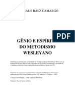 Genio e Espirito Do Metodismo Wesleyano