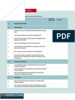 Checklist Audit ISO 50001