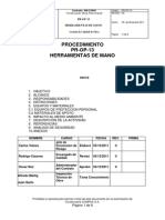 Procedimiento Herramientas de Mano