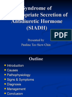 Syndrome of Inappropriate Secretion of Anti Diuretic Hormone