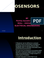 Biosensors: BY Partha Sarathi Tripathy ROLL - 0301212360 Electrical Engineering