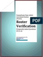 PVAAS 014 FAQ Roster Verification