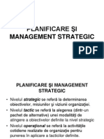 Planificare Si Management Strategic