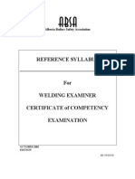 Ab-094 Welding Examiner Syllabus