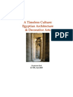 A Timeless Culture: Egyptian Architecture & Decorative Arts: Charlotte Bell ID 550, Fall 2005